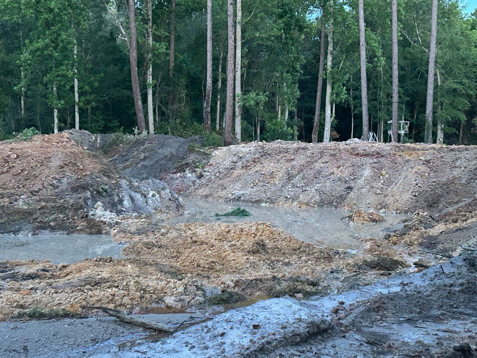 Earth cut and moved during excavation