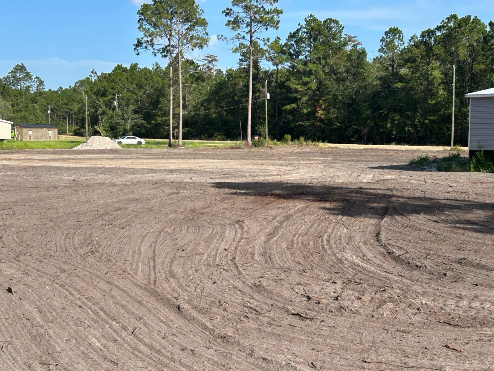 Level graded pad ready to build on