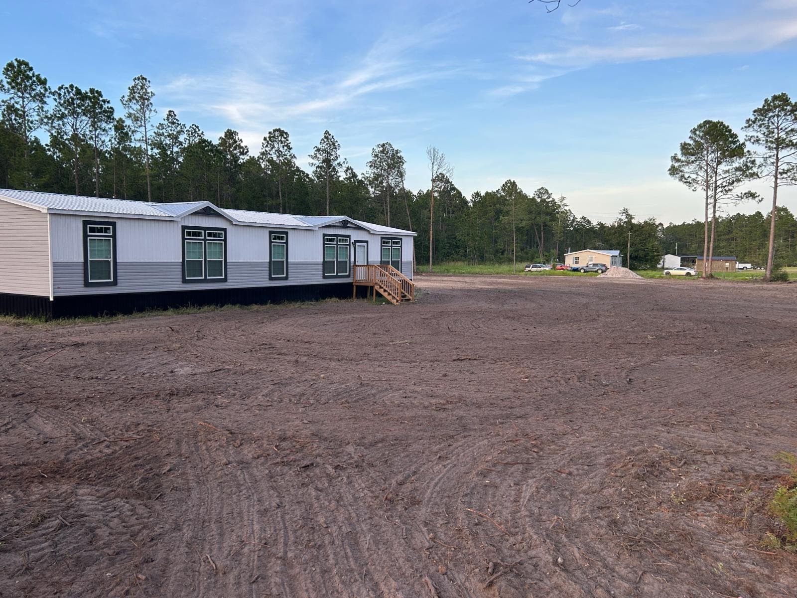 Graded and leveled pad ready for a new home site